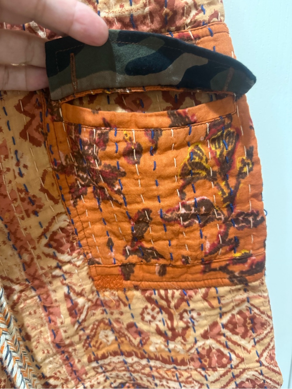 Free People Orange Patterned Women Shorts - Picture 5 of 11